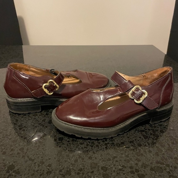 Sam Edelman’s Taelor Kids Mary Jane shoes. Size 3 Maroon - Picture 1 of 8
